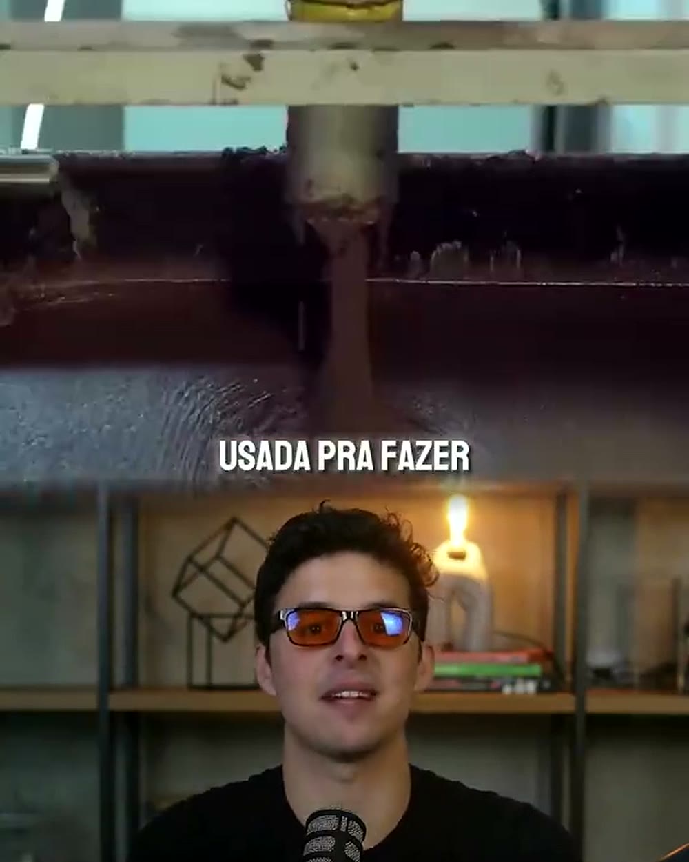 Cena do vídeo viral: biscoito recheado tem petroleo