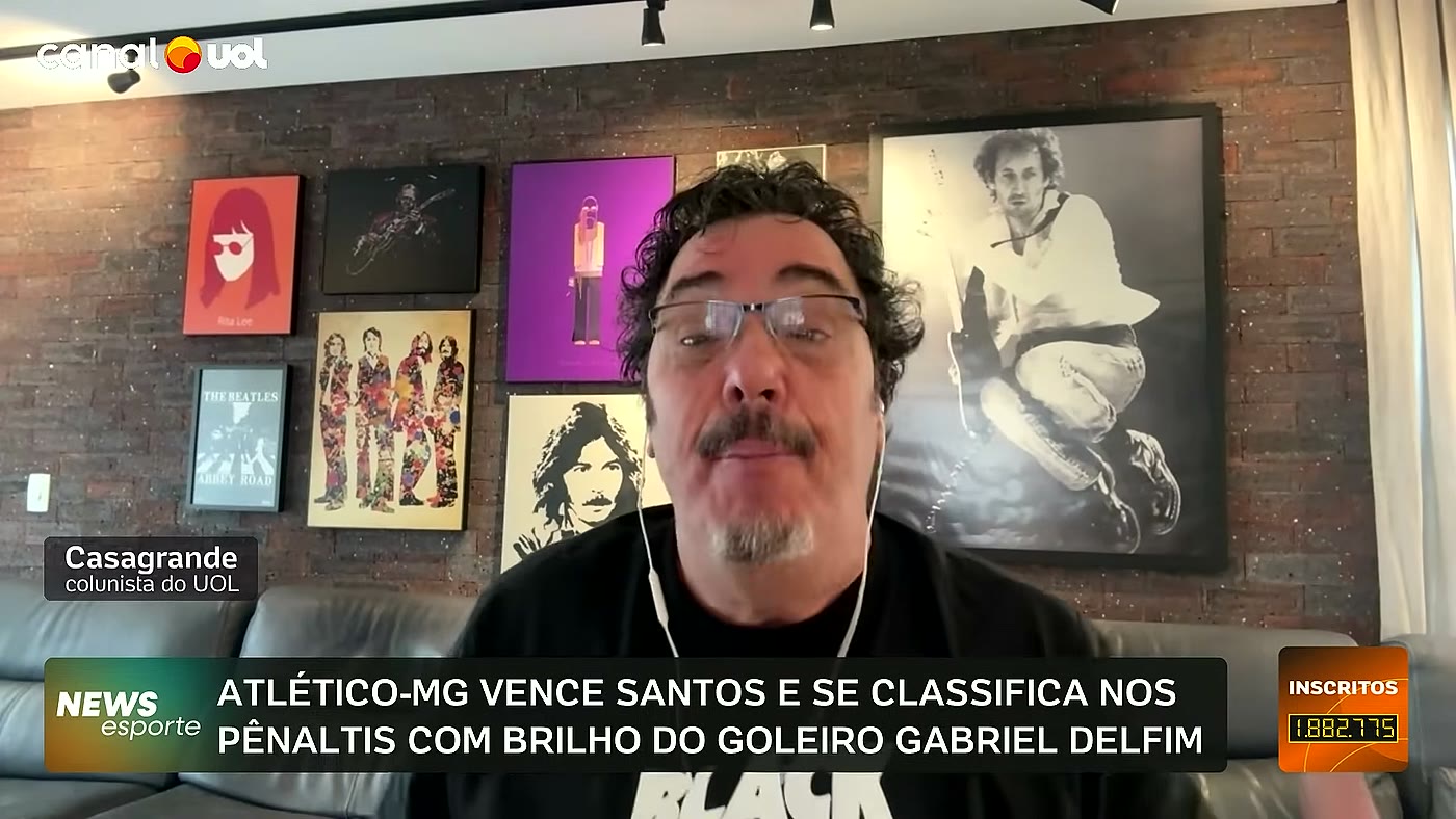 Casagrande fala sobre Neymar deixar o Santos antipático em comentário na UOL