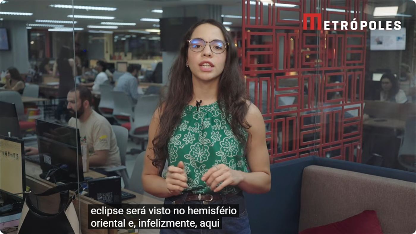 Repórter do Metrópoles explica o eclipse solar mais longo do século em vídeo no YouTube