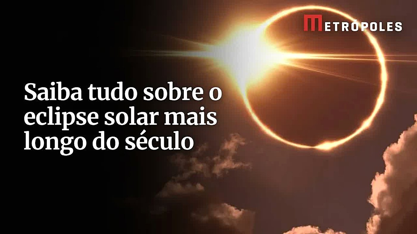 Minutos: mapa do trajeto do eclipse solar mais longo do século em 2 de agosto de 2027