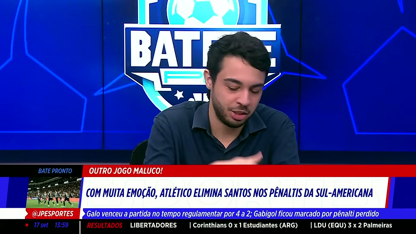 Neymar e o atlético mineiro: galo elimina Santos e cria o Procurando Ney: comentaristas reagem no estúdio