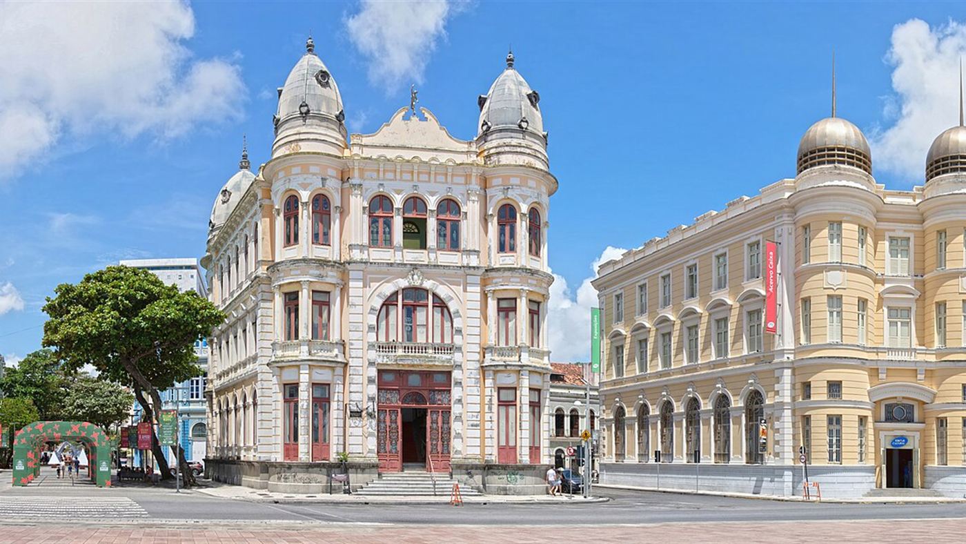 Praça do Marco Zero, no Recife, ponto de largada da Refeno