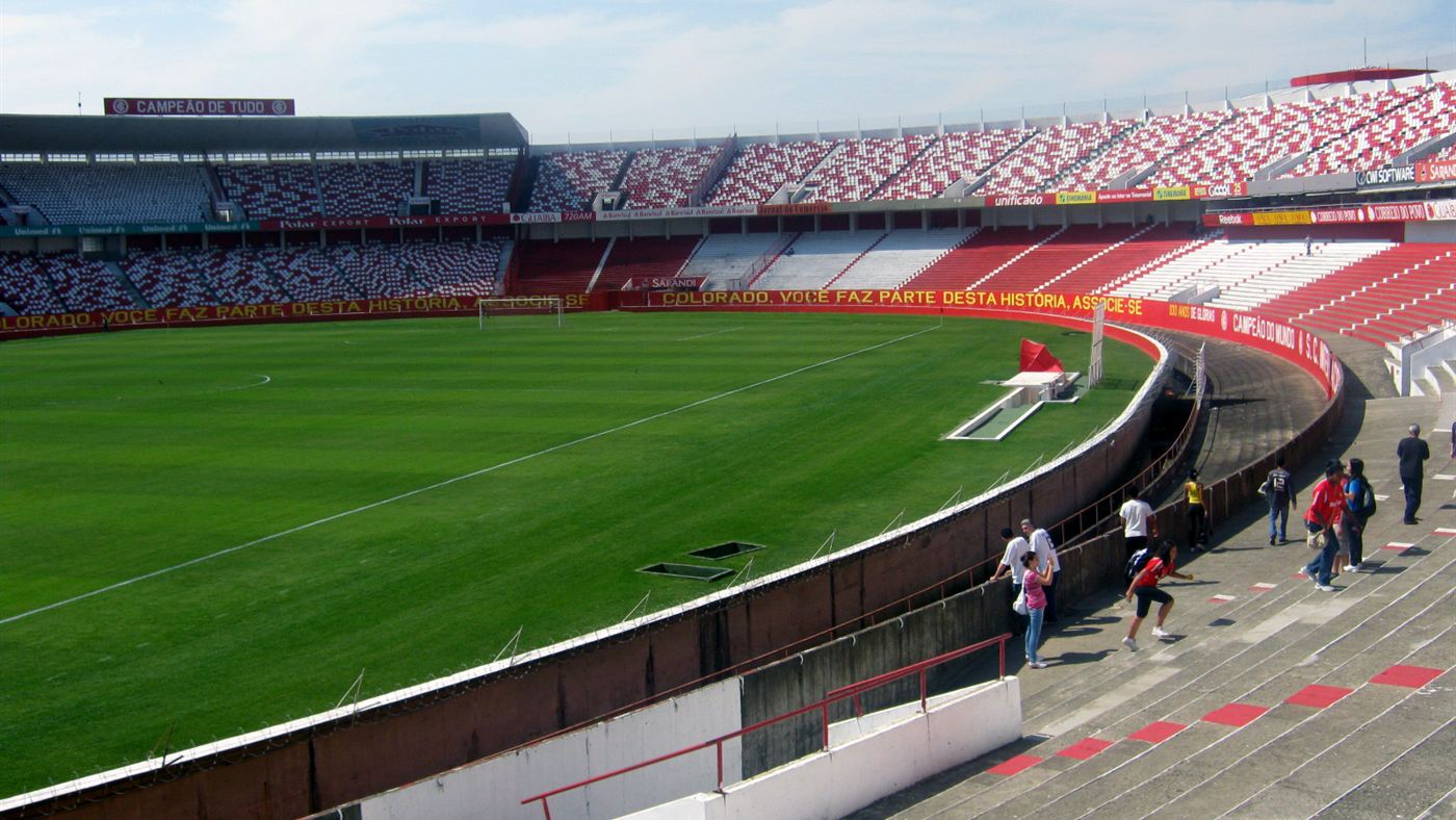 Estádio Beira-Rio, casa do Internacional, onde Pezzolano perdeu para o São Paulo antes de ser demitido