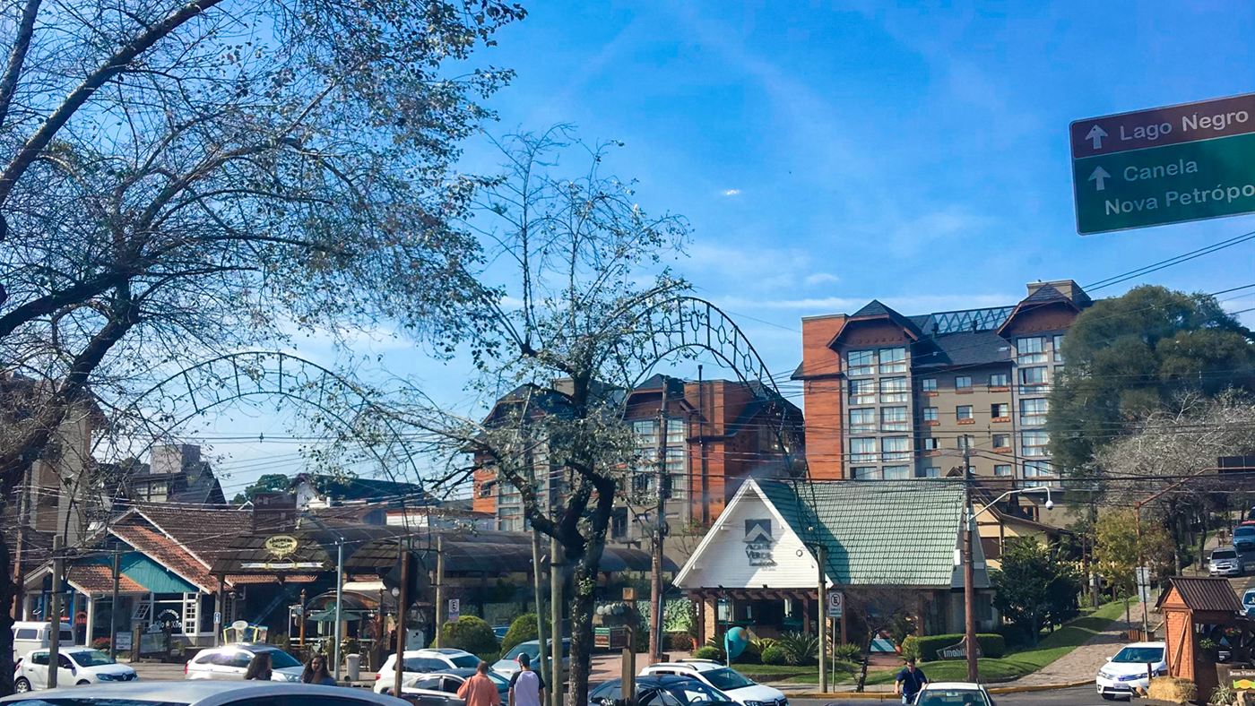 Vista de Gramado, no Rio Grande do Sul, cidade com restaurantes premiados no TripAdvisor 2026
