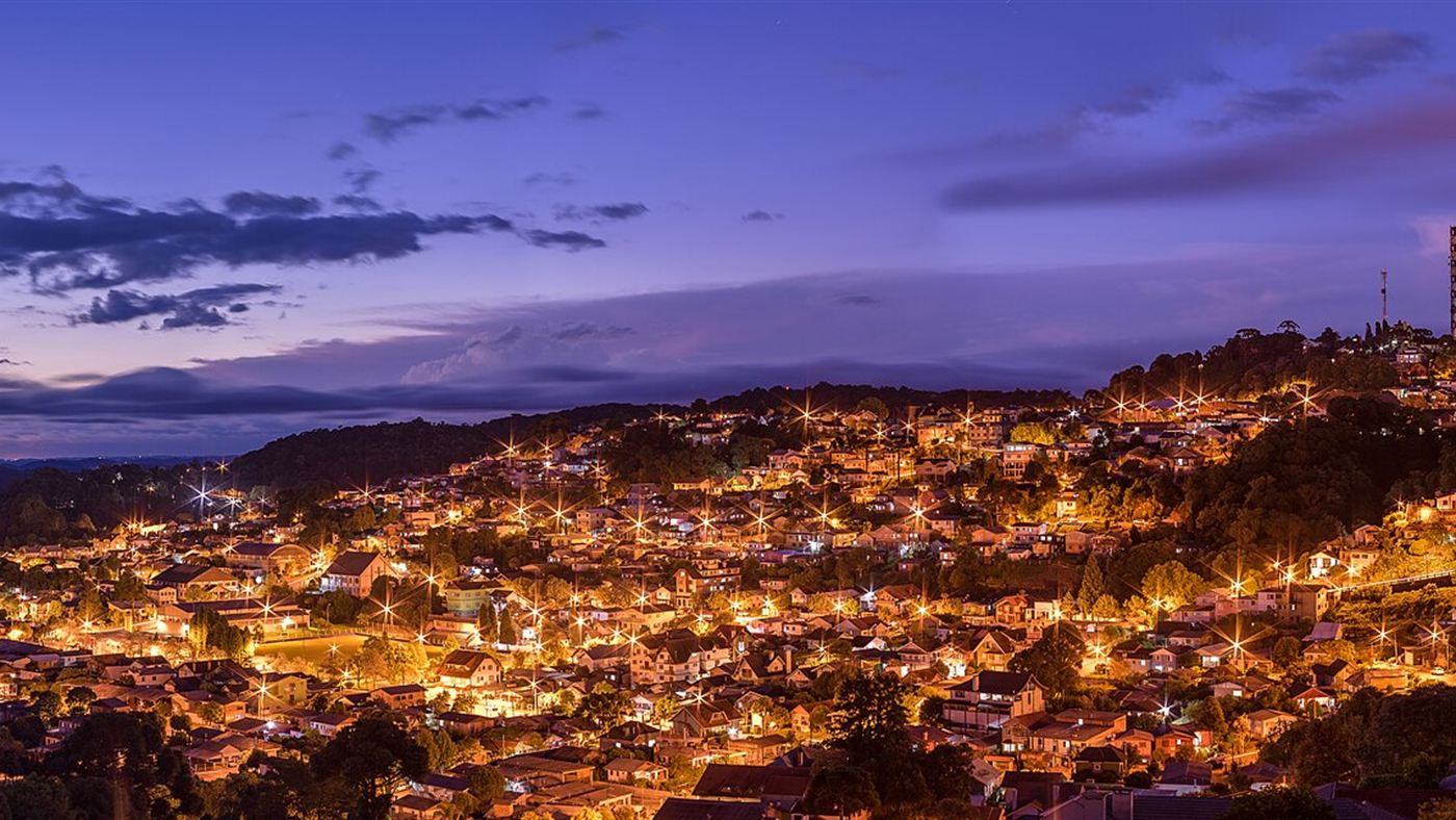 Centro de Gramado, no Rio Grande do Sul, cidade que teve restaurantes premiados no TripAdvisor 2026