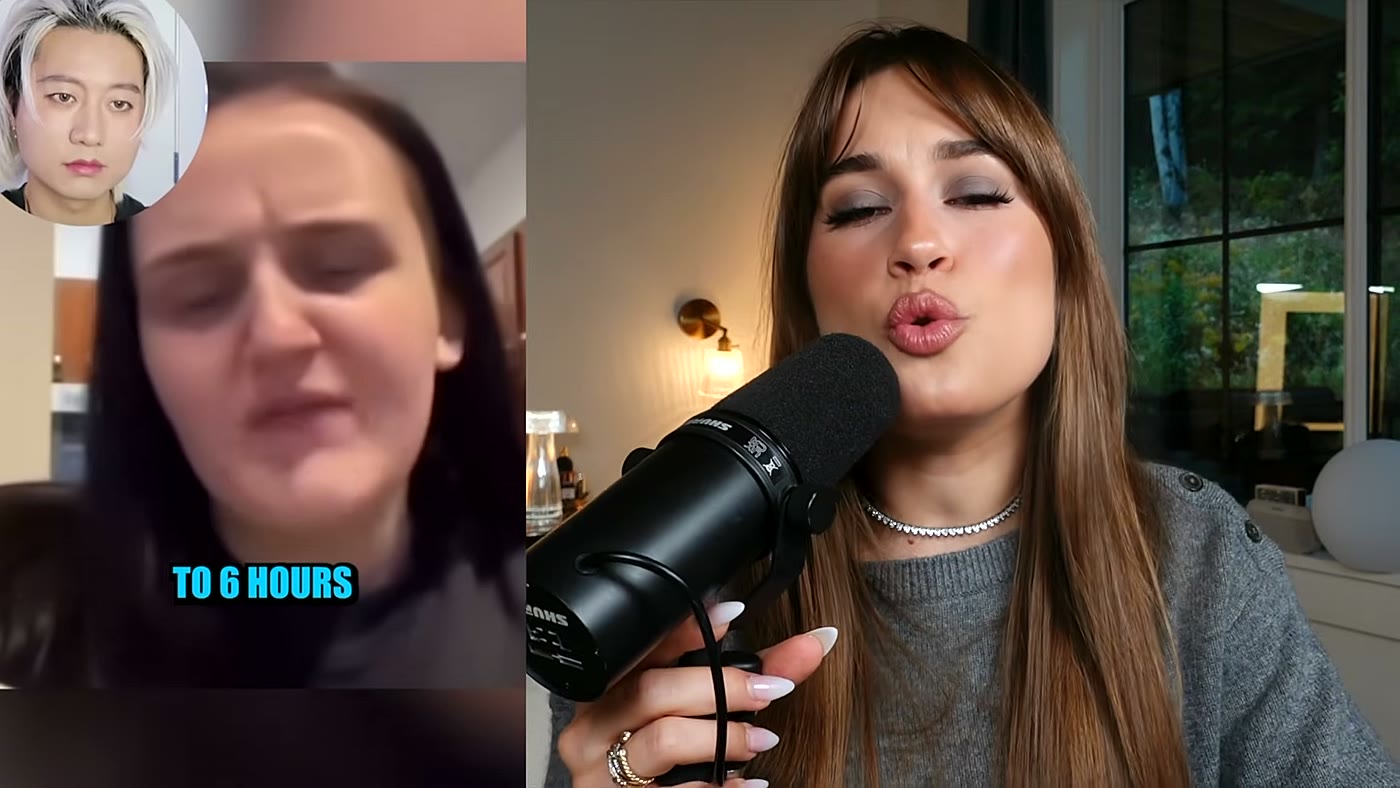 Reação no vídeo sobre Mikayla Nogueira