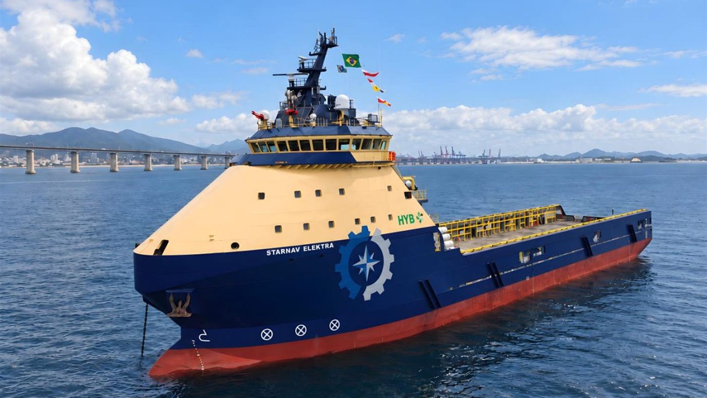 Starnav Elektra, navio de R$ 450 milhões batizado pela Petrobras
