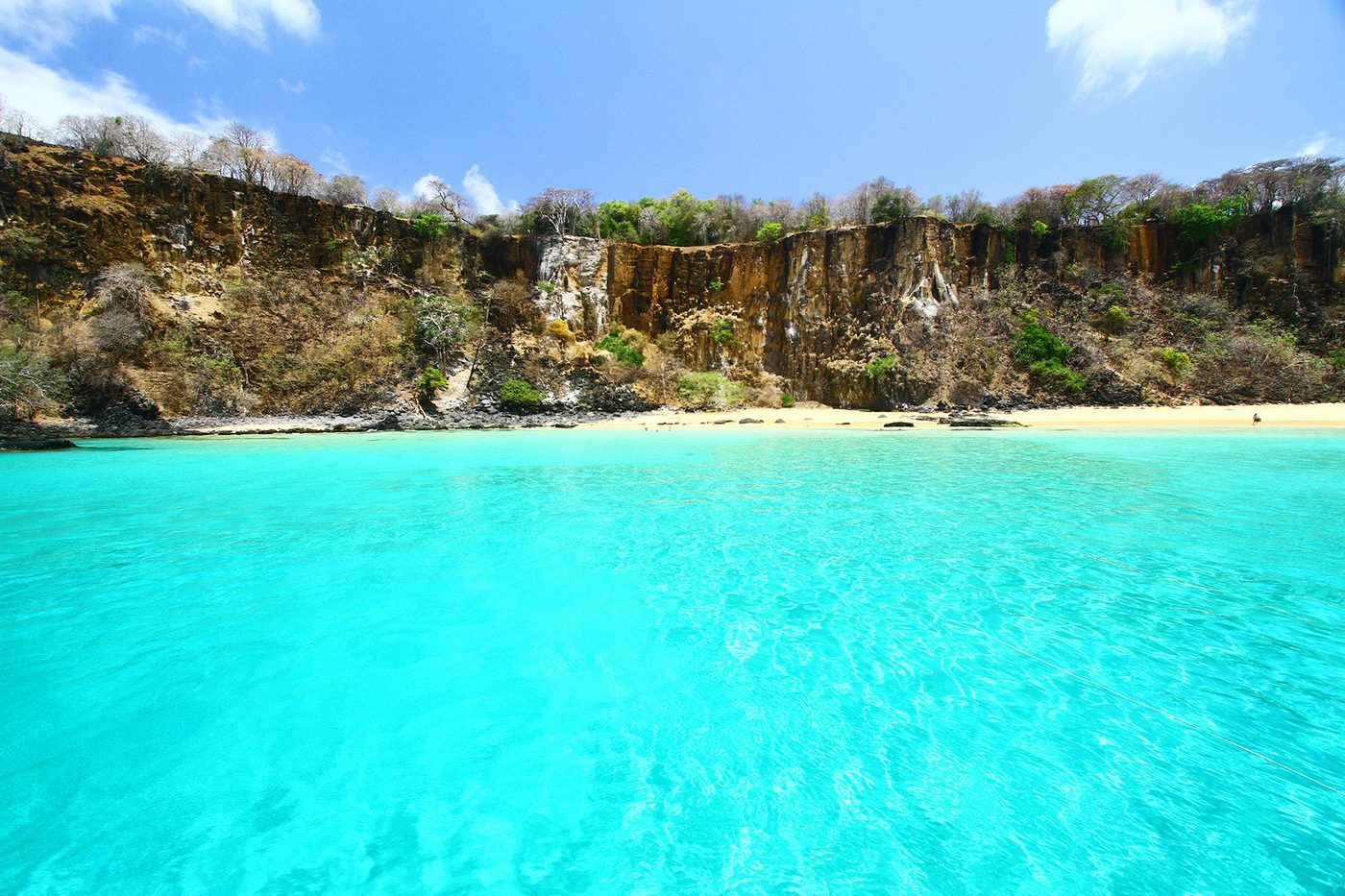 Baía do Sancho, no arquipélago de Fernando de Noronha, único lugar onde já existiu o roedor Noronhomys vespuccii