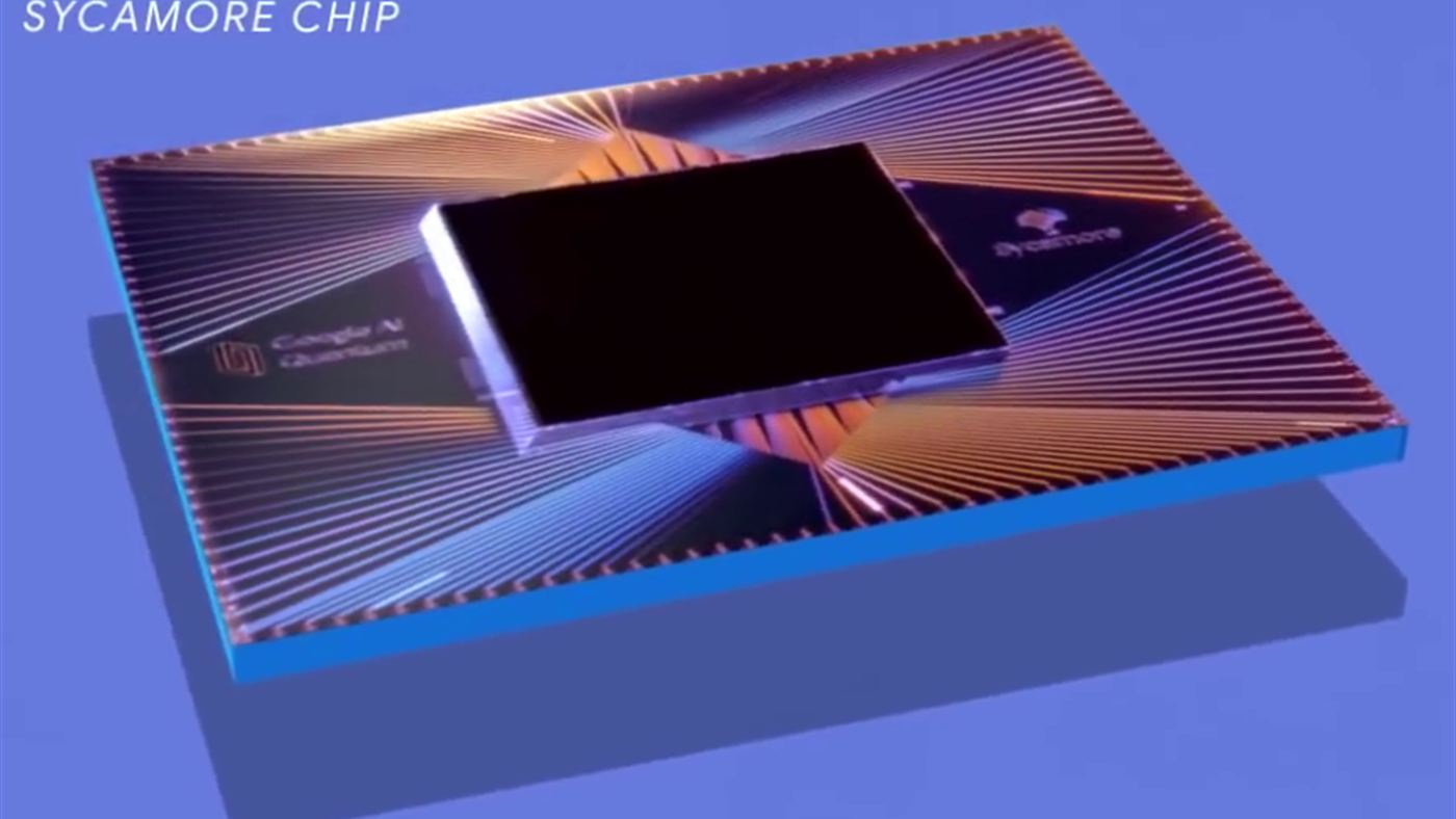 Salto quântico no som: chip Sycamore de computação quântica, feito de qubits supercondutores parecidos com o usado por Stanford