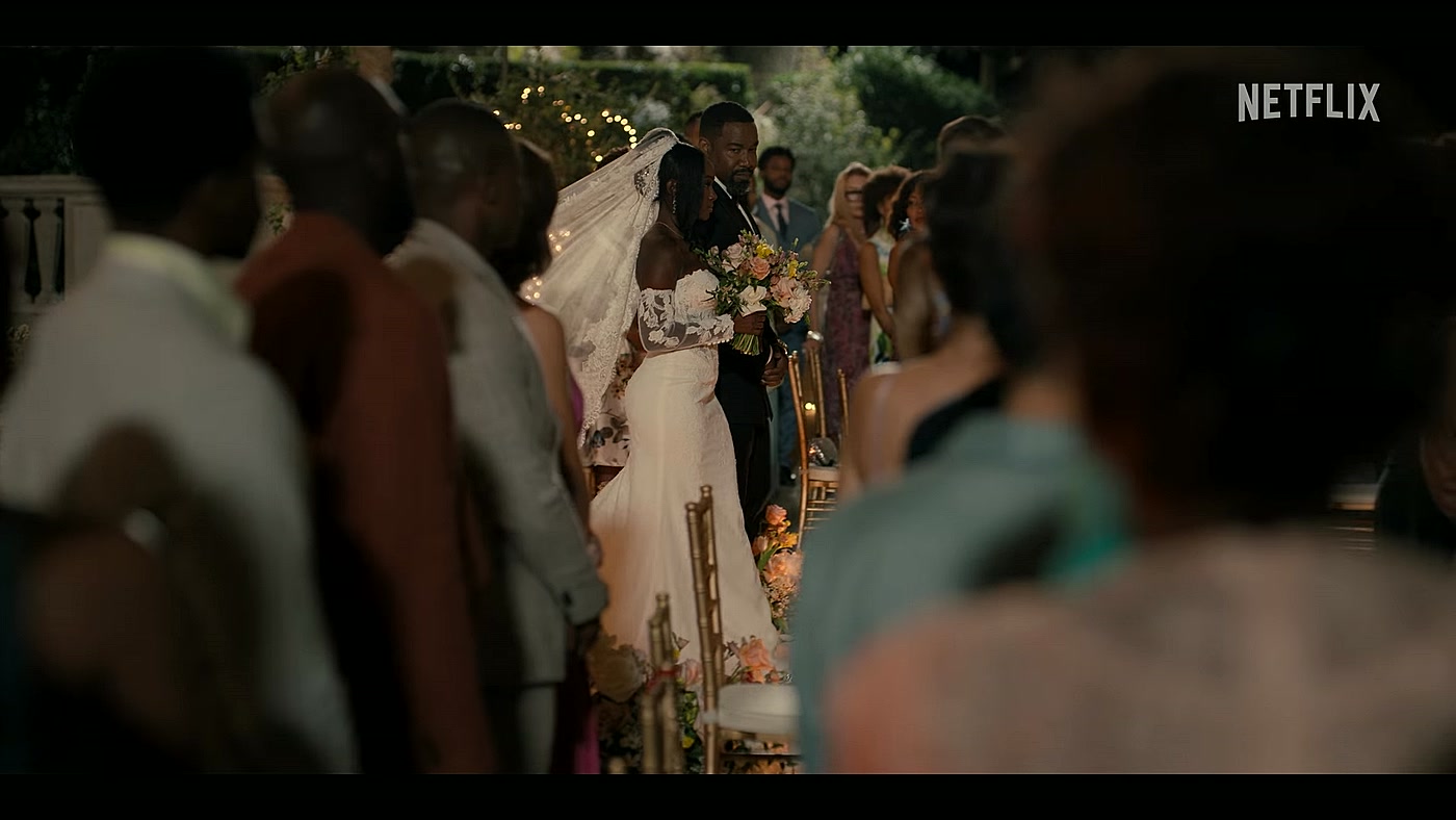 Cortejo de casamento de Jasmine e Wesley no trailer de Por que eu me casei de novo netflix