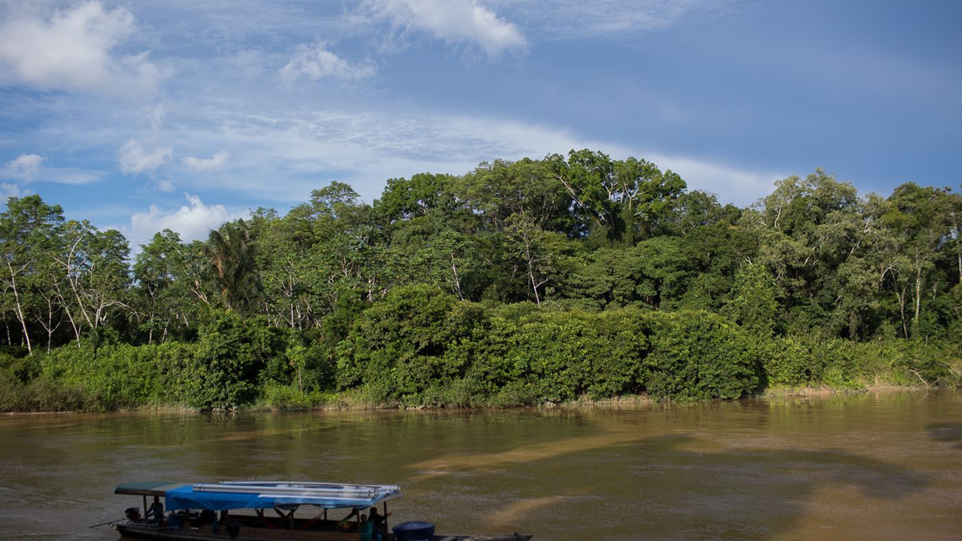 Indígena da etnia Kanamari com pintura corporal tradicional na Amazônia, semelhante à recebida por Clara Moneke na aldeia Cipiá