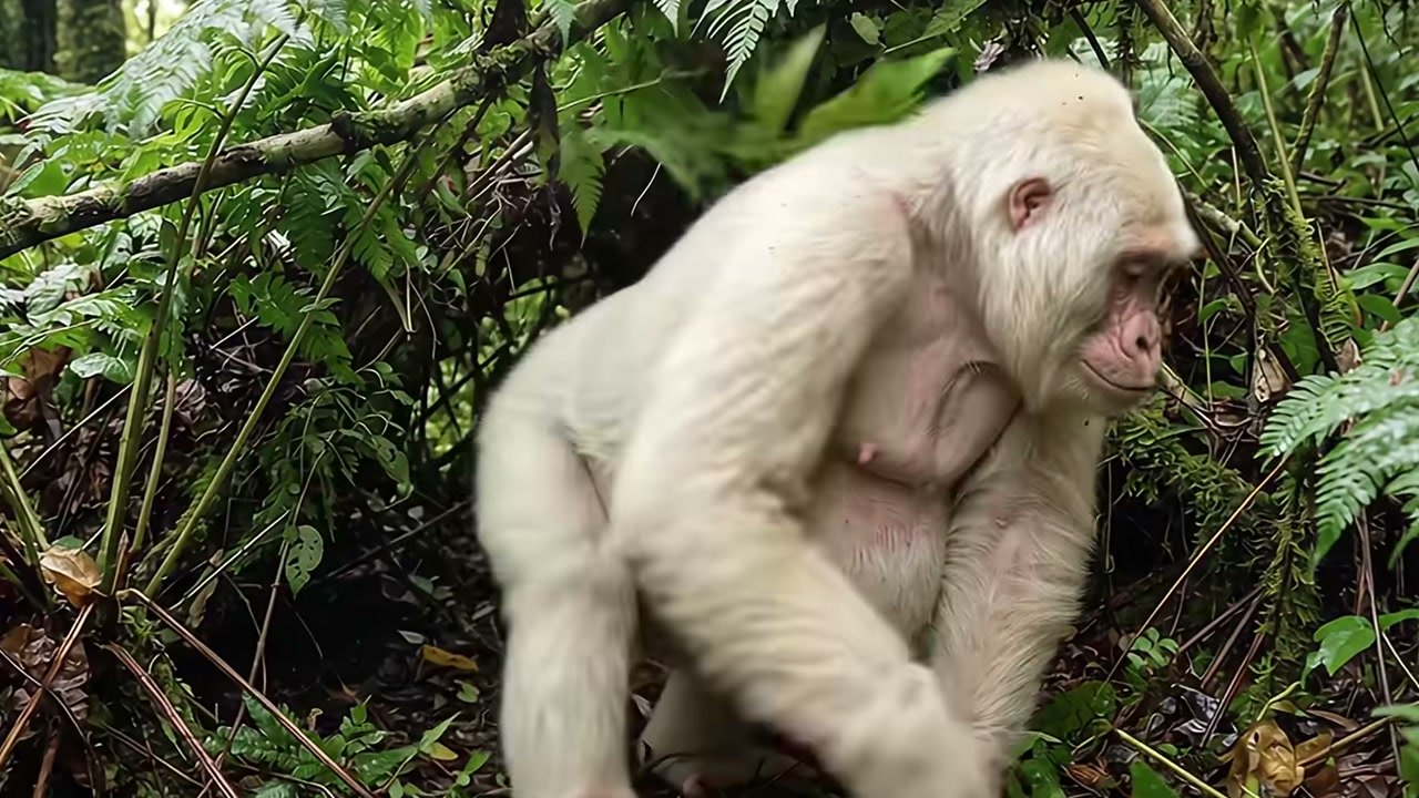 Imagem de divulgação: Primeiro filhote nasce e mãe ainda enfrenta novas contrações, mas segundo nascimento revela gêmeos de pelagem branca na história contada pelo Wildlife Survival Stories