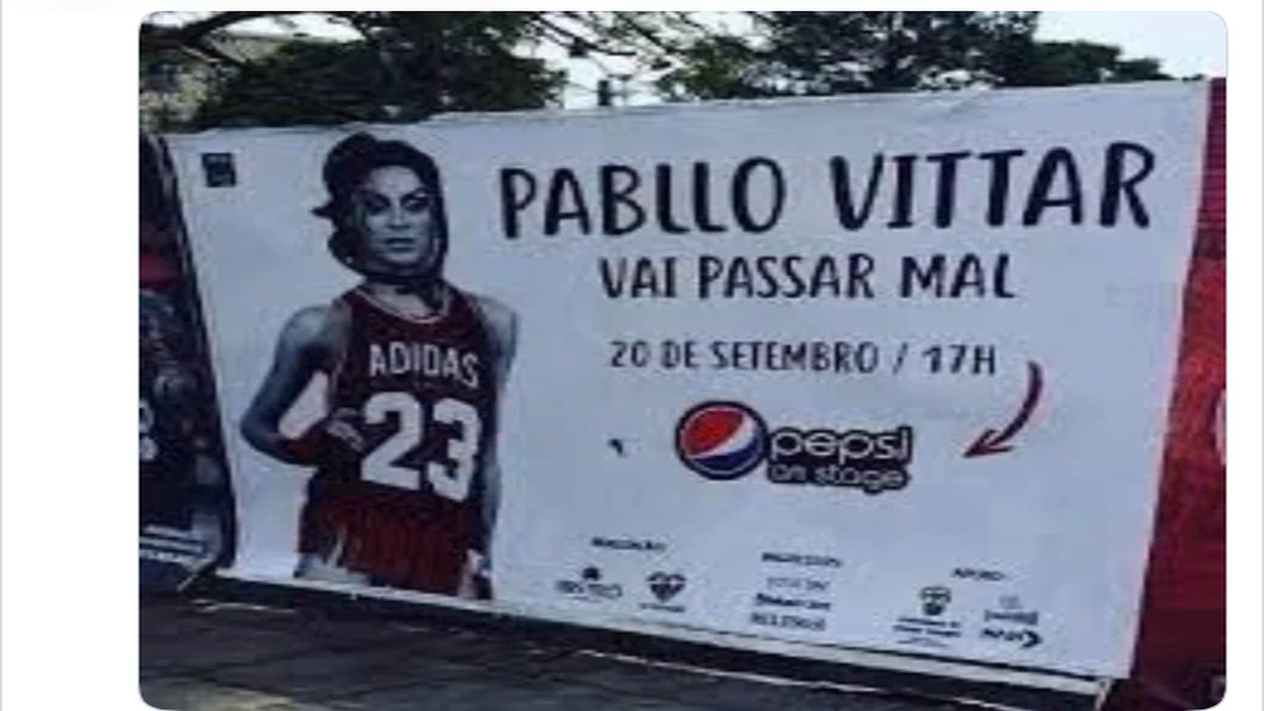 Pabllo vittar vai passar mal: cartaz original de 2017 que deu origem ao meme