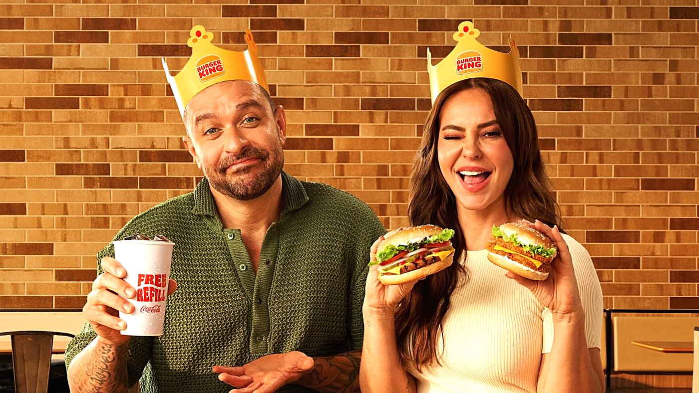 Paolla Oliveira e Diogo Nogueira juntos no comercial do Burger King