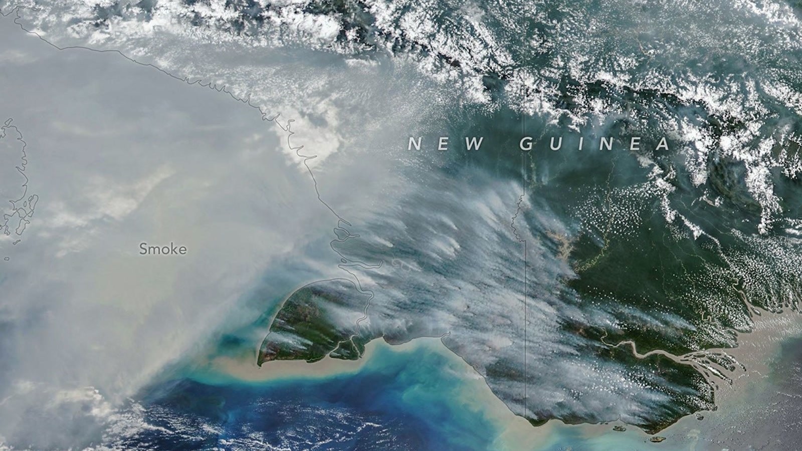 Imagem de divulgação: Queimadas na Nova Guiné batem recorde no lado leste; poluição fechou escolas e atrasou voos