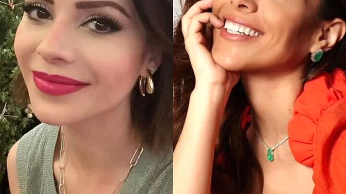 Wanessa Camargo e Sônia Abrão: fotos de Wanessa e Sandy exibidas durante o debate sobre a rivalidade na TV