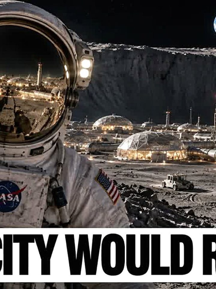 Cidade lunar sem água dura só 100 anos