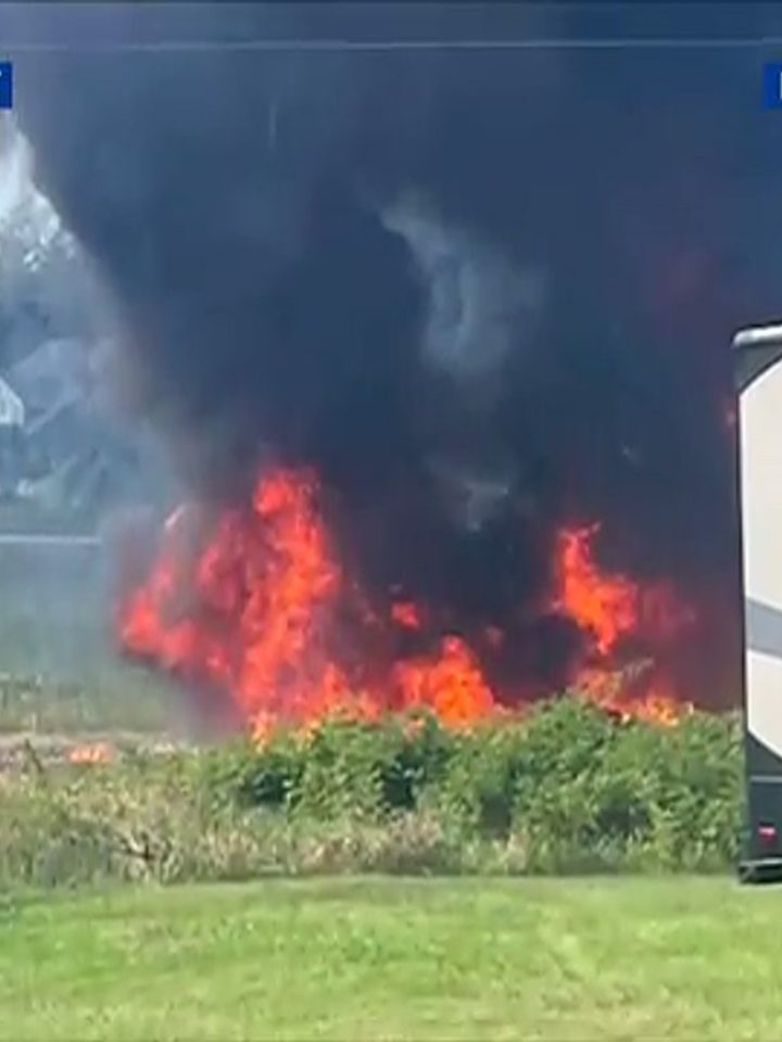 F-16 caiu em Michigan: susto, ejeção e casas evacuadas