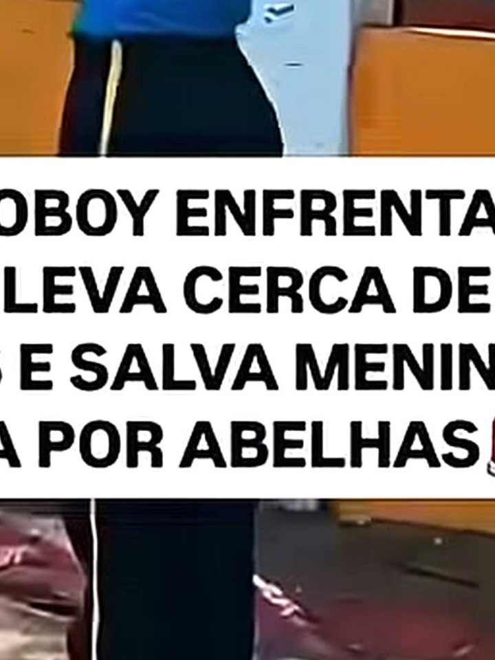 Motoboy salvou menina de abelhas: 40 picadas
